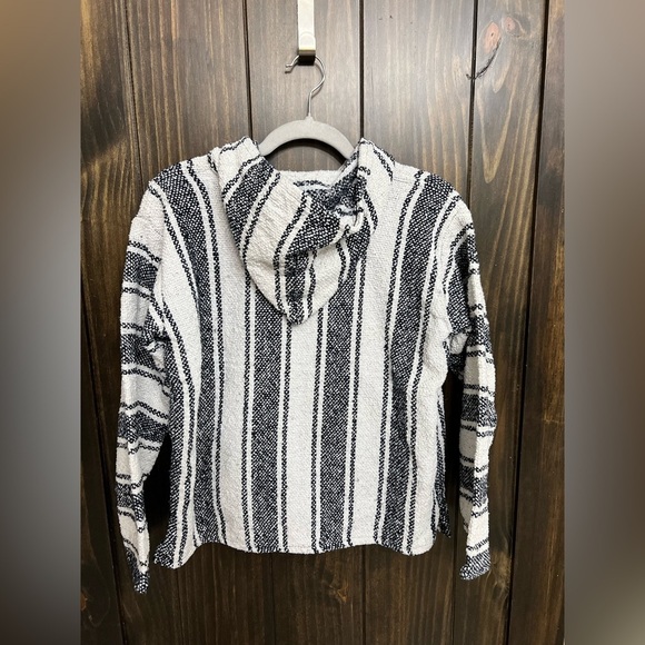 El Paso Saddle Blanket Co Mexican Hippie Pullover Hoodie Vneck Pockets Size:S - Picture 11 of 11